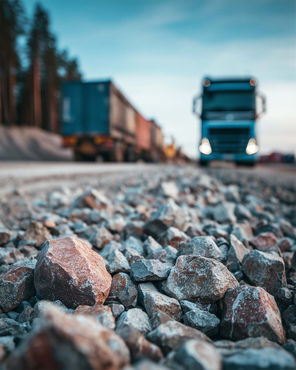 Grus och lastväxlartransporter i Mullsjö